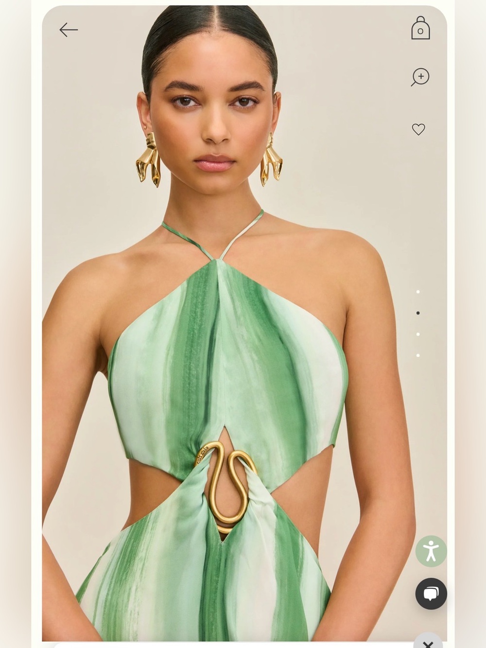 Cult Gaia Esmeralda Dress - SOME DAMAGE - Read Description/ See Photos